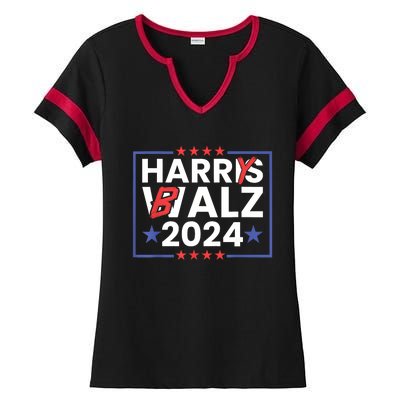 Harrys Balz Funny Harry Balz 2024 Ladies Halftime Notch Neck Tee