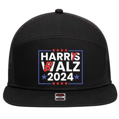 Harrys Balz Funny Harry Balz 2024 7 Panel Mesh Trucker Snapback Hat