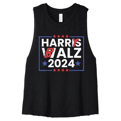 Harrys Balz Funny Harry Balz 2024 Women's Racerback Cropped Tank