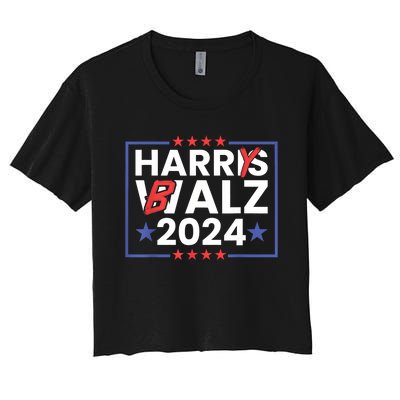 Harrys Balz Funny Harry Balz 2024 Women's Crop Top Tee