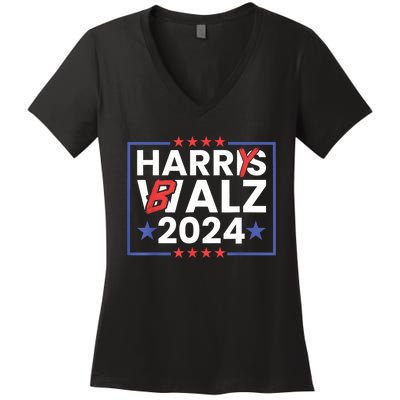 Harrys Balz Funny Harry Balz 2024 Women's V-Neck T-Shirt