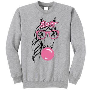 Horse Bandana For Horseback Riding Horse Lover Tall Sweatshirt