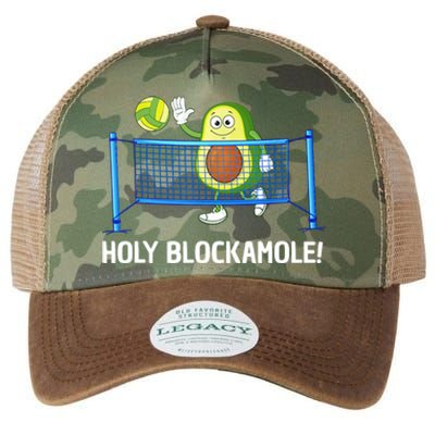 Holy Blockamole Funny Volleyball Lover Legacy Tie Dye Trucker Hat