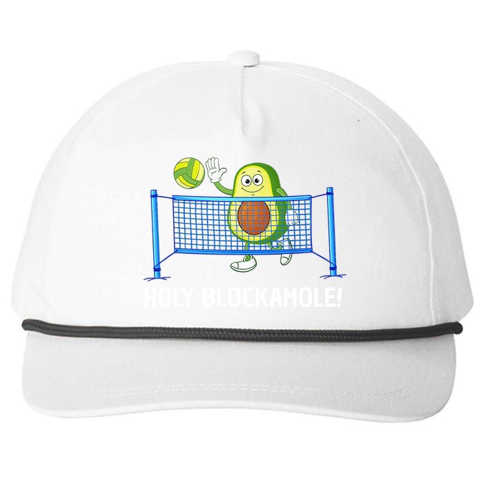 Holy Blockamole Funny Volleyball Lover Snapback Five-Panel Rope Hat