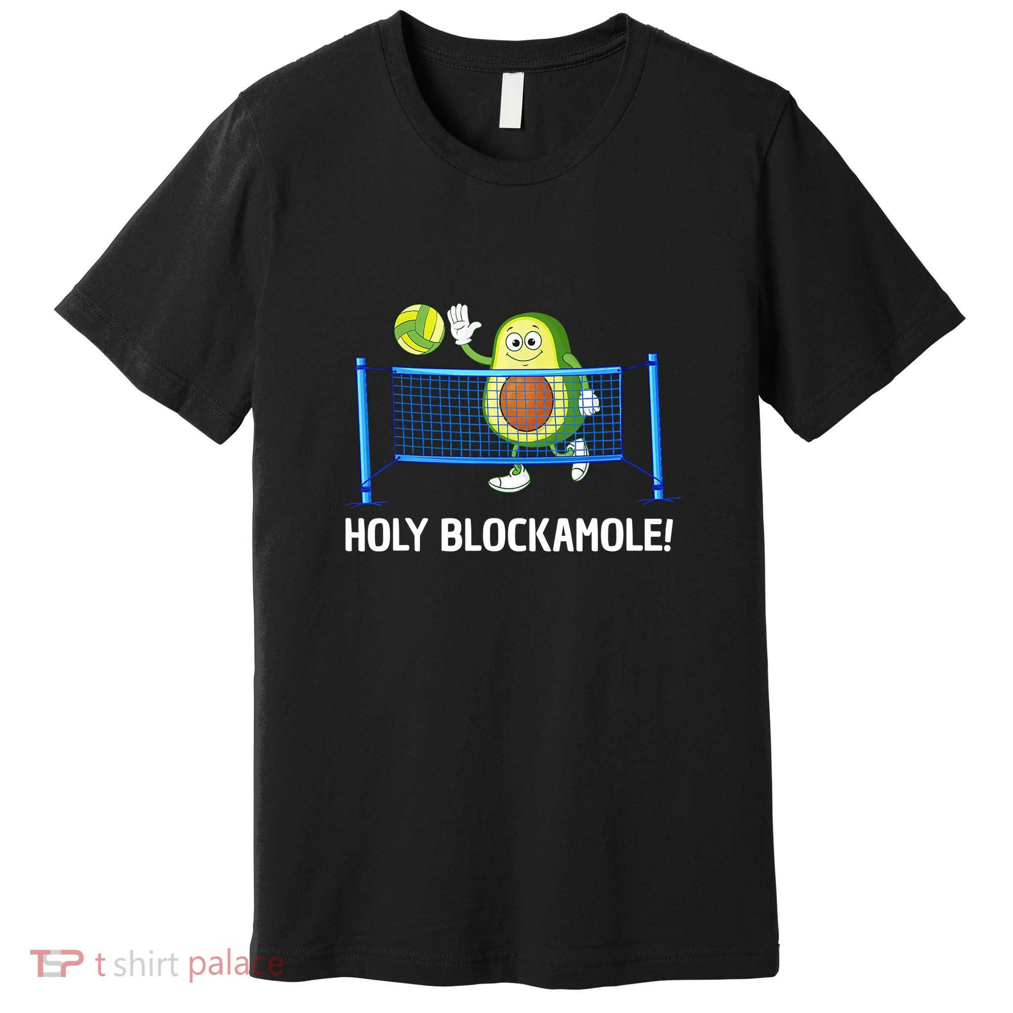 Holy Blockamole Funny Volleyball Lover Premium T-Shirt