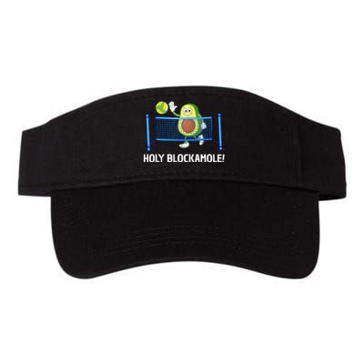 Holy Blockamole Funny Volleyball Lover Valucap Bio-Washed Visor