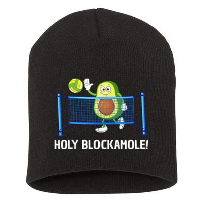 Holy Blockamole Funny Volleyball Lover Short Acrylic Beanie