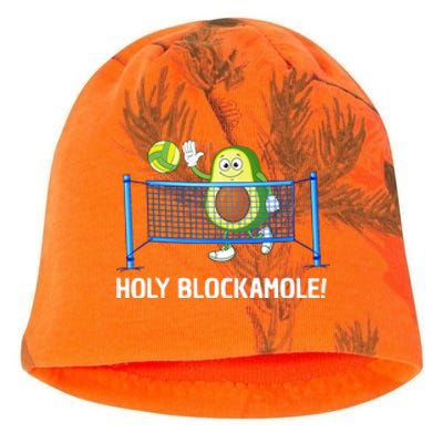 Holy Blockamole Funny Volleyball Lover Kati - Camo Knit Beanie