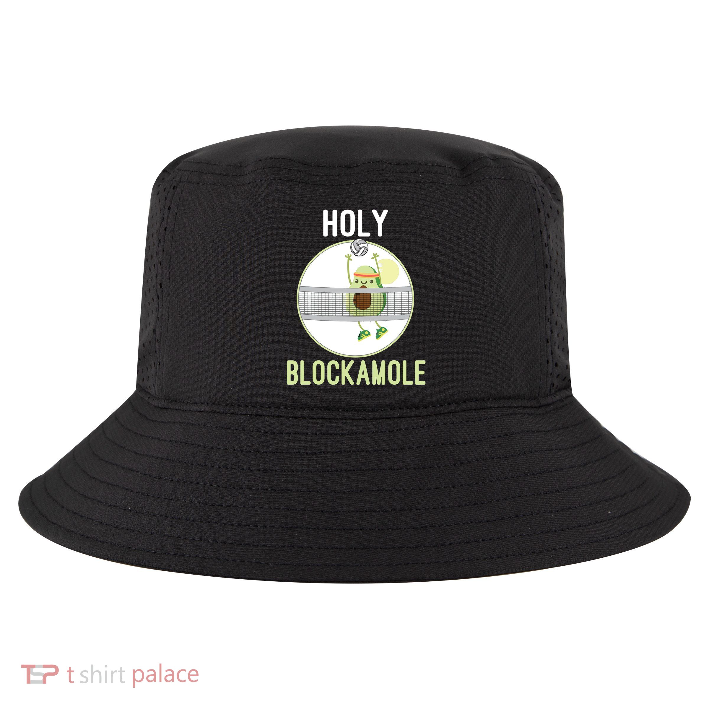 Holy Blockamole Funny Volleyball Block Avocado Teen Cool Comfort Performance Bucket Hat