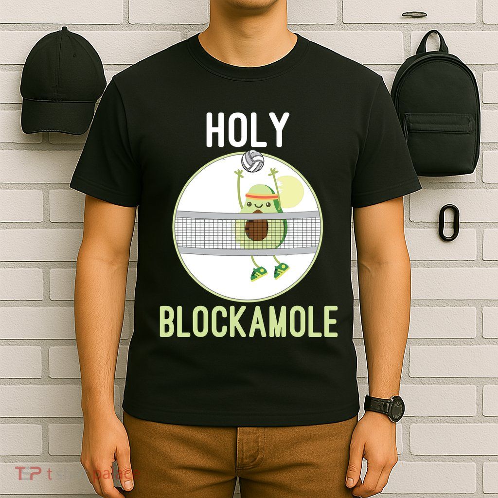 Holy Blockamole Funny Volleyball Block Avocado Teen T-Shirt