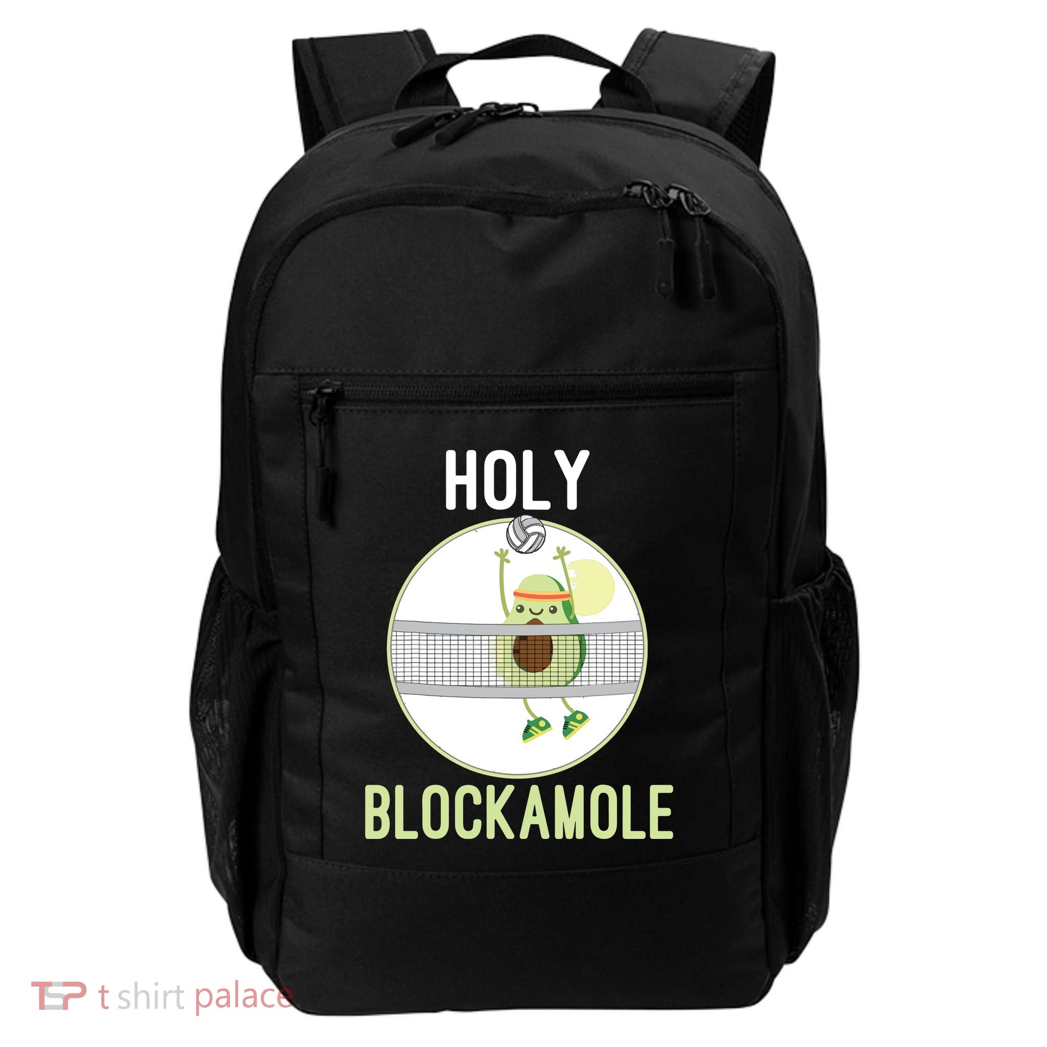 Holy Blockamole Funny Volleyball Block Avocado Teen Backpack