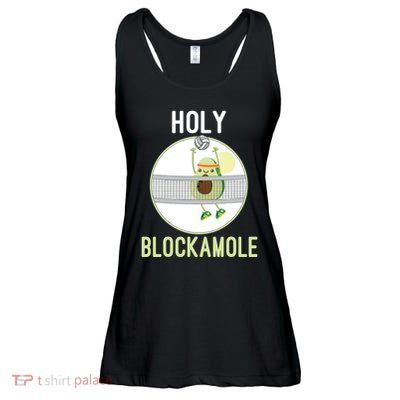 Holy Blockamole Funny Volleyball Block Avocado Teen Ladies Essential Flowy Tank