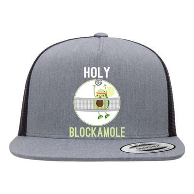 Holy Blockamole Funny Volleyball Block Avocado Teen Flat Bill Trucker Hat