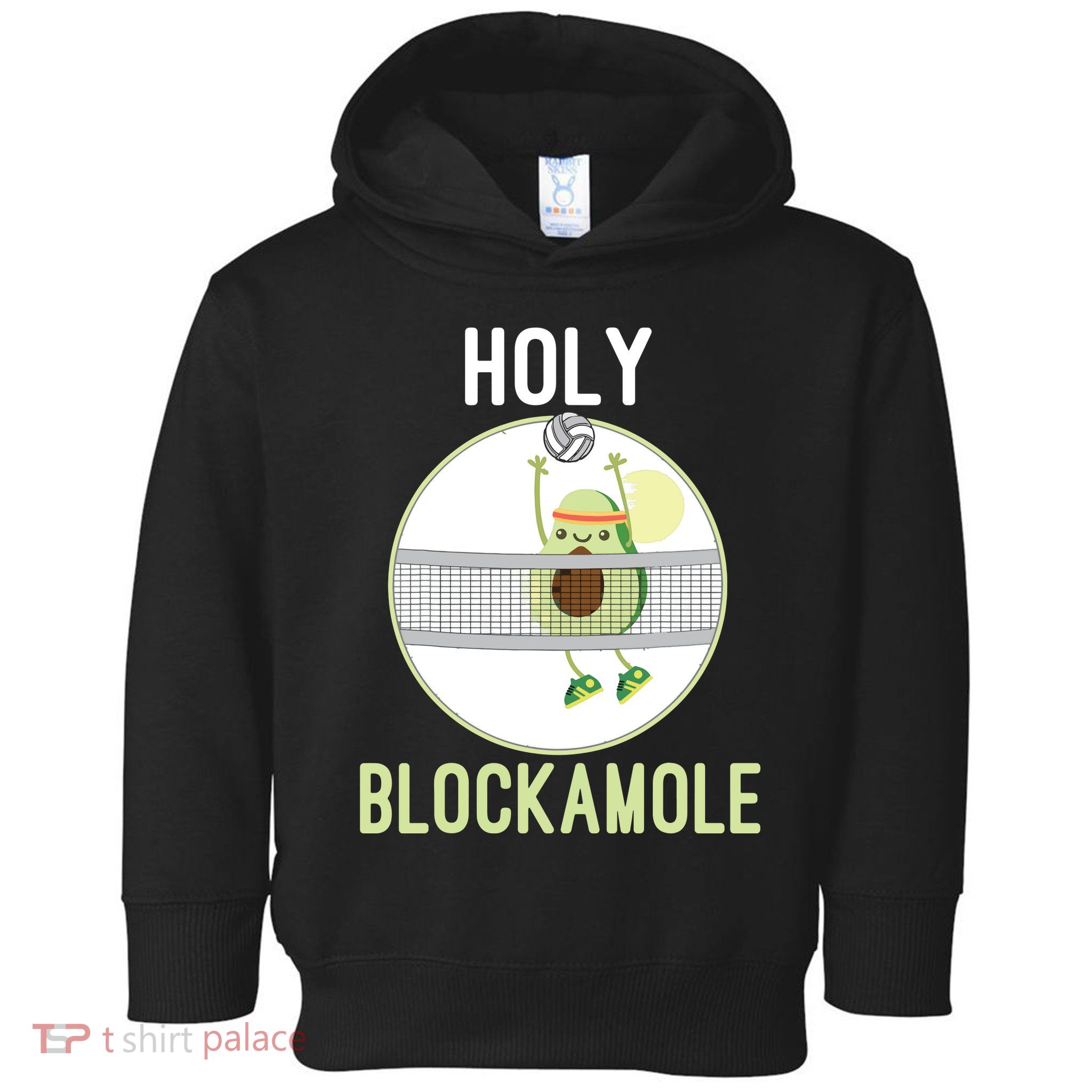 Holy Blockamole Funny Volleyball Block Avocado Teen Toddler Hoodie