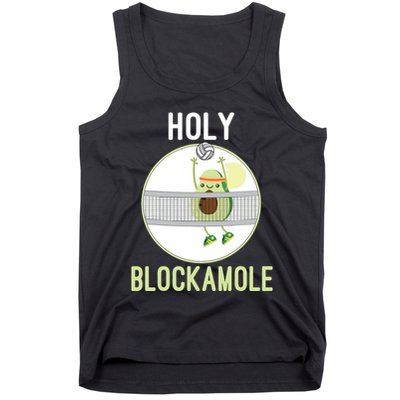 Holy Blockamole Funny Volleyball Block Avocado Teen Tank Top