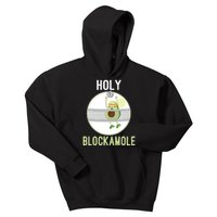 Holy Blockamole Funny Volleyball Block Avocado Teen Kids Hoodie