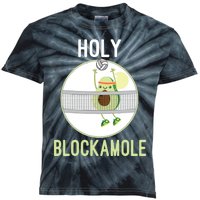 Holy Blockamole Funny Volleyball Block Avocado Teen Kids Tie-Dye T-Shirt