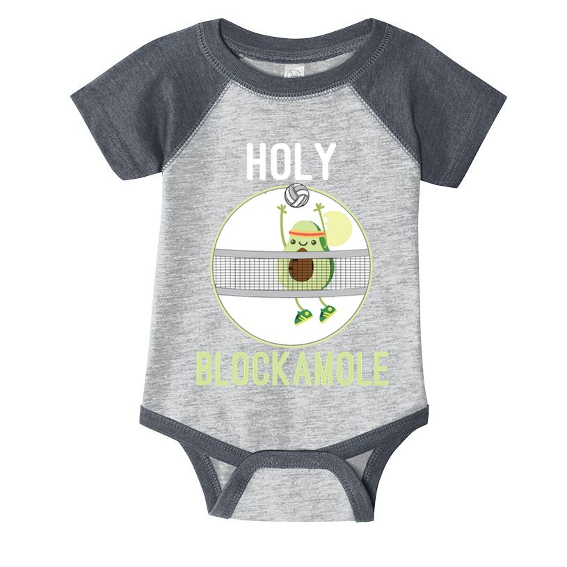 Holy Blockamole Funny Volleyball Block Avocado Teen Infant Baby Jersey Bodysuit