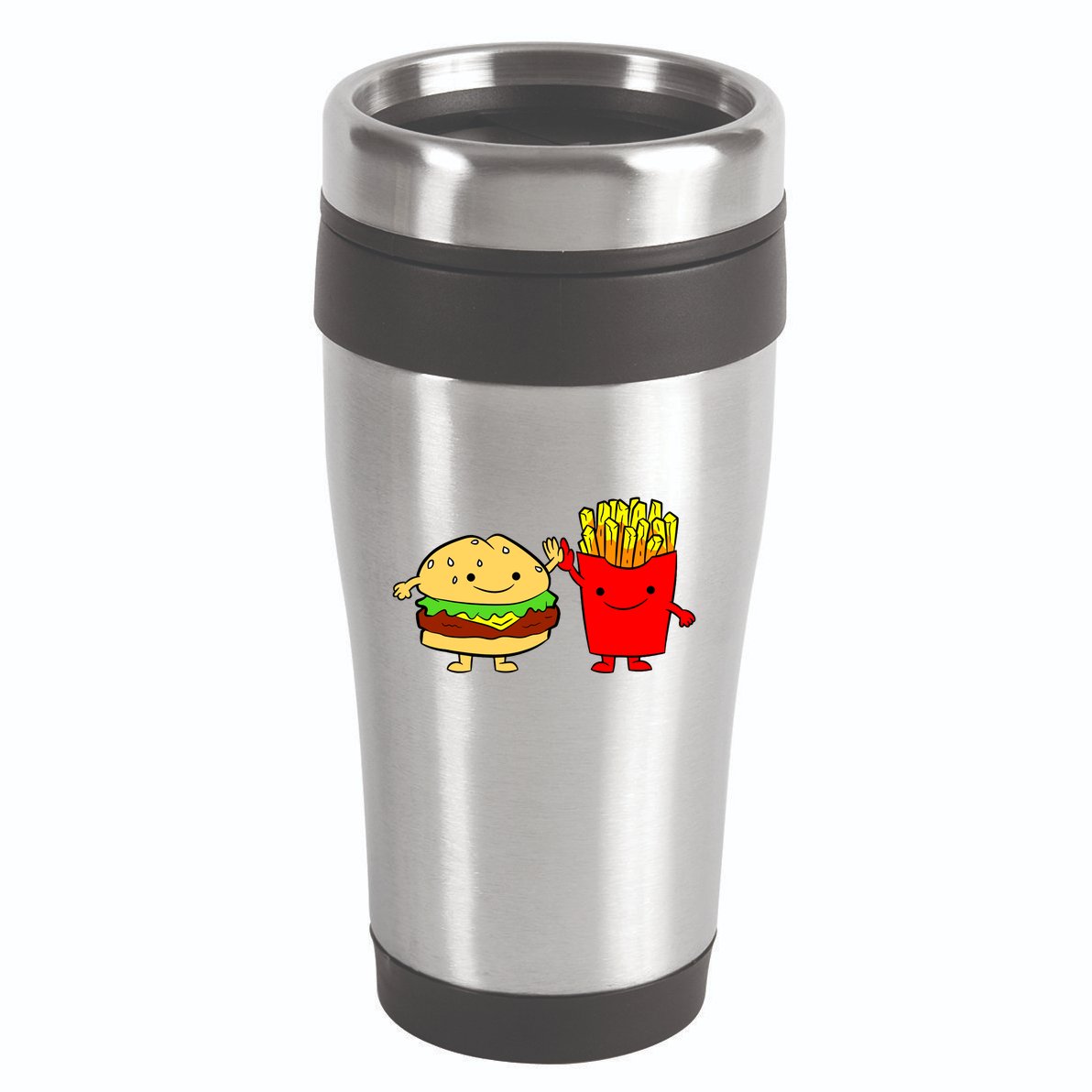 Hamburger Burger Fast Food French Fries 16oz Travel Tumbler