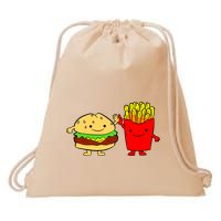Hamburger Burger Fast Food French Fries Drawstring Bag