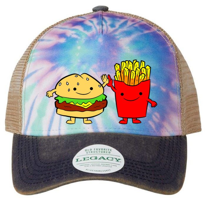 Hamburger Burger Fast Food French Fries Legacy Tie Dye Trucker Hat