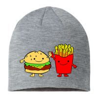 Hamburger Burger Fast Food French Fries Sustainable Beanie