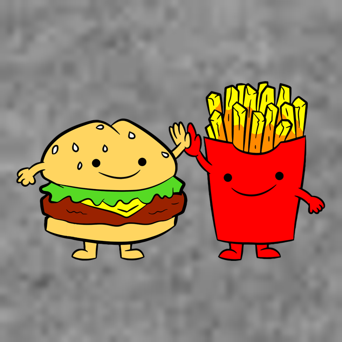 Hamburger Burger Fast Food French Fries Sustainable Beanie