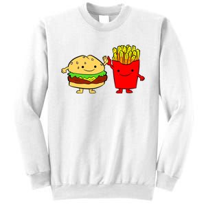 Hamburger Burger Fast Food French Fries Sweatshirt