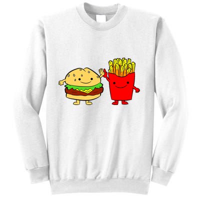 Hamburger Burger Fast Food French Fries Sweatshirt