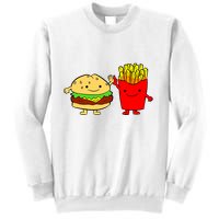 Hamburger Burger Fast Food French Fries Sweatshirt