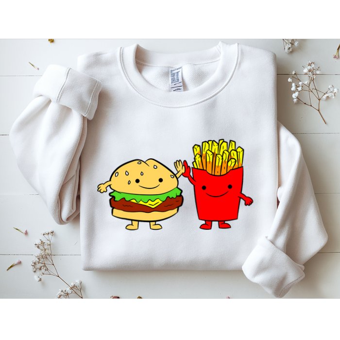 Hamburger Burger Fast Food French Fries Sweatshirt