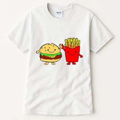 Hamburger Burger Fast Food French Fries Tall T-Shirt