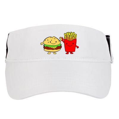 Hamburger Burger Fast Food French Fries Adult Drive Performance Visor