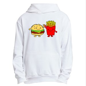 Hamburger Burger Fast Food French Fries Urban Pullover Hoodie