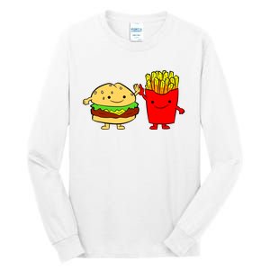 Hamburger Burger Fast Food French Fries Tall Long Sleeve T-Shirt