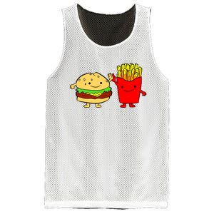 Hamburger Burger Fast Food French Fries Mesh Reversible Basketball Jersey Tank