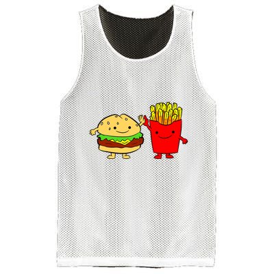 Hamburger Burger Fast Food French Fries Mesh Reversible Basketball Jersey Tank