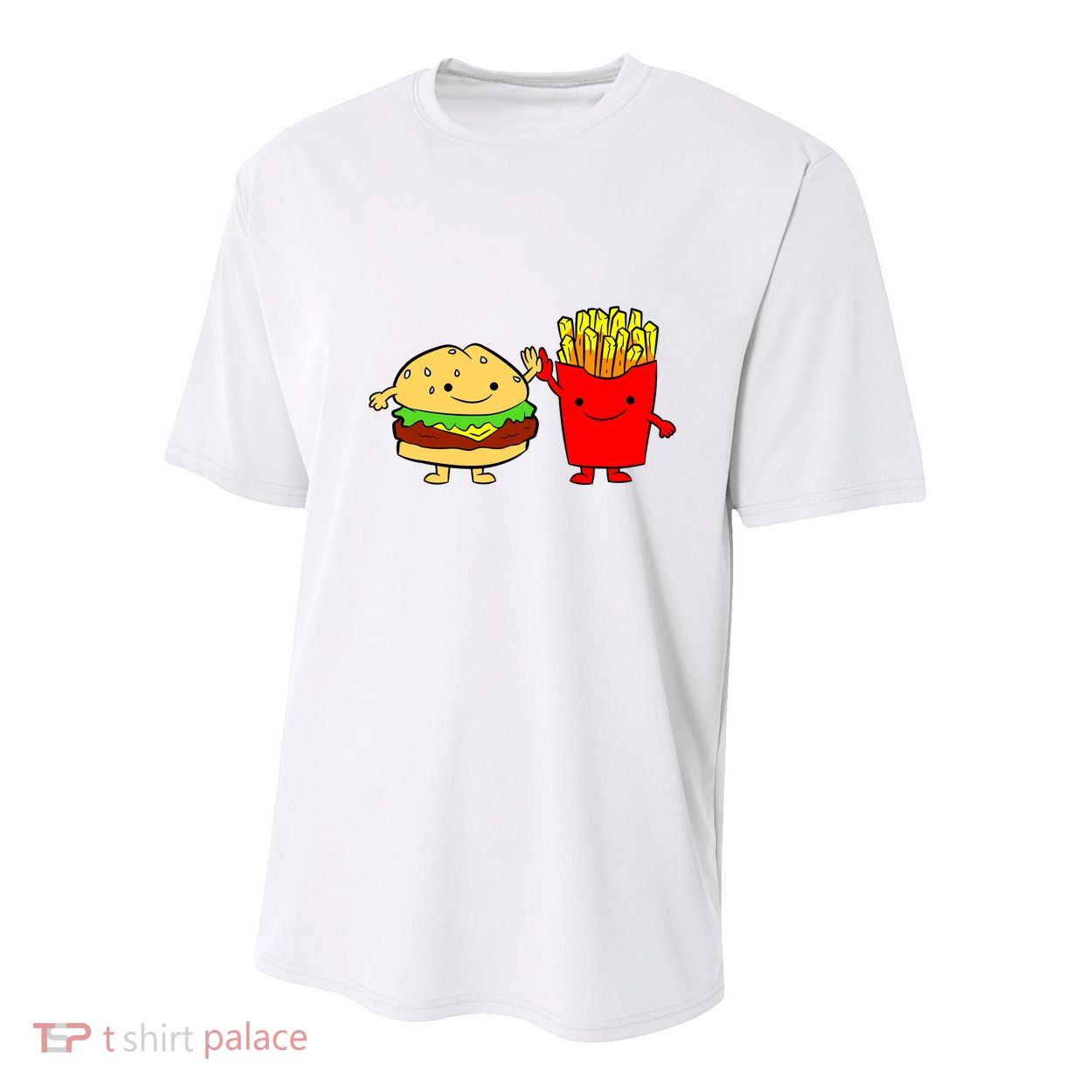 Hamburger Burger Fast Food French Fries Youth Performance Sprint T-Shirt