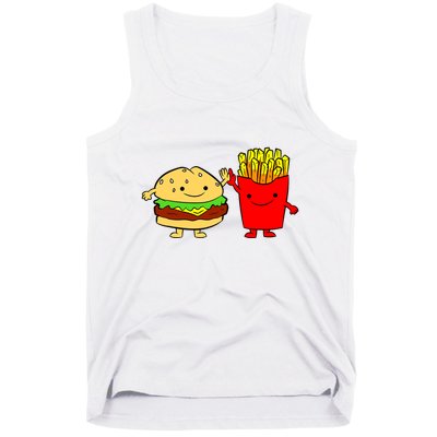 Hamburger Burger Fast Food French Fries Tank Top
