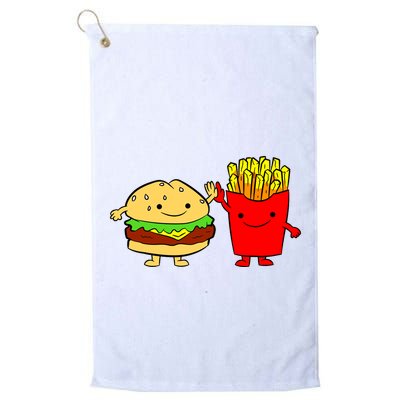 Hamburger Burger Fast Food French Fries Golf Towel