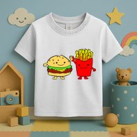 Hamburger Burger Fast Food French Fries Toddler T-Shirt
