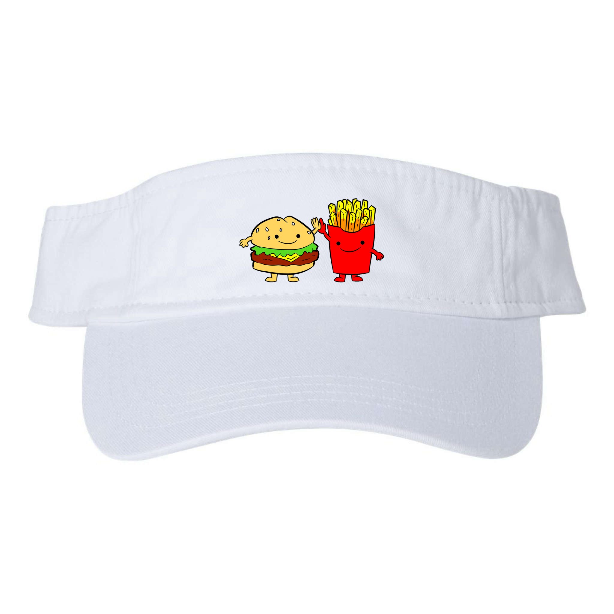Hamburger Burger Fast Food French Fries Visor