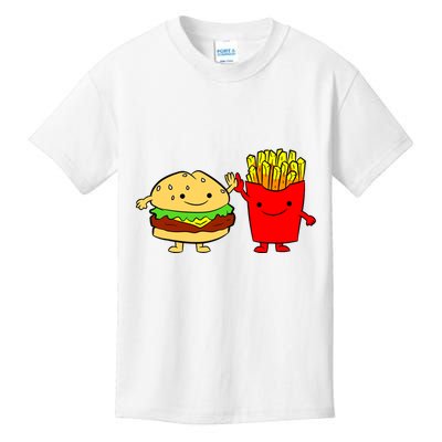 Hamburger Burger Fast Food French Fries Kids T-Shirt