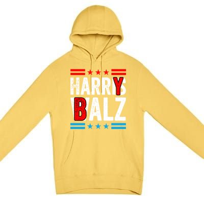 Harry Balz Funny Kamala Harris Political Harris Walz Gift Premium Pullover Hoodie