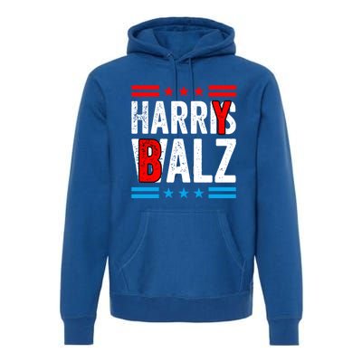 Harry Balz Funny Kamala Harris Political Harris Walz Gift Premium Hoodie