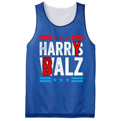 Harry Balz Funny Kamala Harris Political Harris Walz Gift Mesh Reversible Basketball Jersey Tank