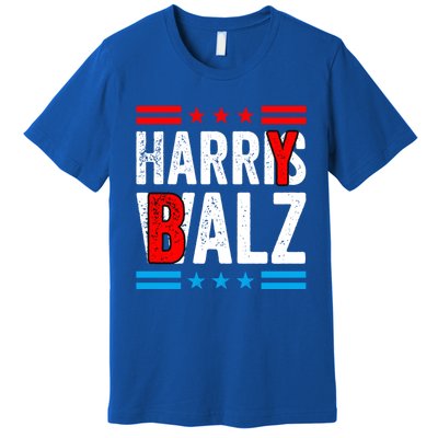 Harry Balz Funny Kamala Harris Political Harris Walz Gift Premium T-Shirt