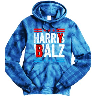 Harry Balz Funny Kamala Harris Political Harris Walz Gift Tie Dye Hoodie