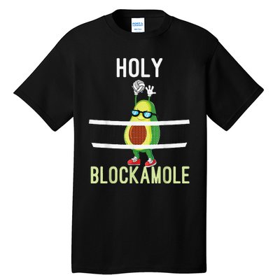 Holy Blockamole Funny Volleyball Block Avocado Tall T-Shirt