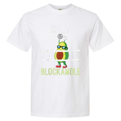 Holy Blockamole Funny Volleyball Block Avocado Garment-Dyed Heavyweight T-Shirt